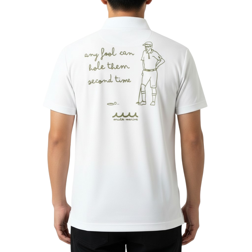 【muta】UNCLE ポロシャツ ホワイト M（MUT-MMAX-446323）