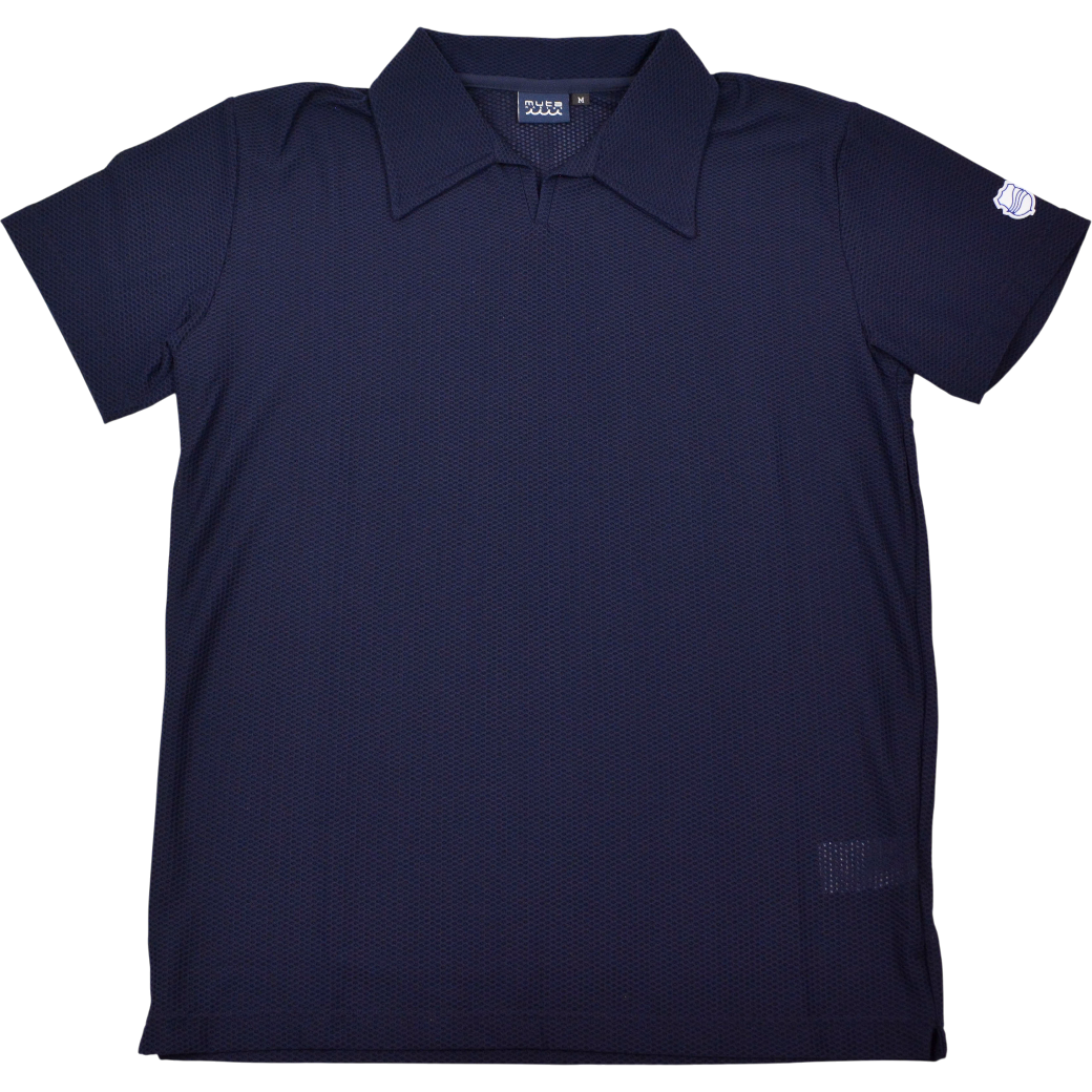 【muta】メッシュ ポロシャツ 半袖 ネイビー（MUT-MMBC7256078）