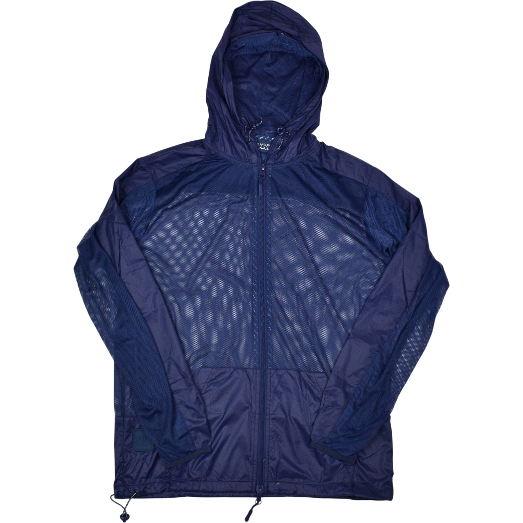 【muta】メッシュ切替 コンビネーションパーカー ネイビー M XXL（MUT-MMBC190806）