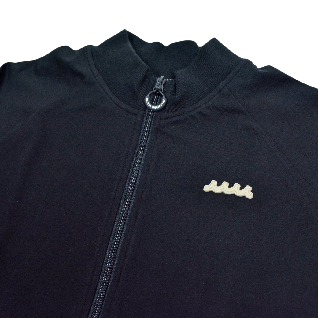 【muta】モックネック ポンチ素材 ブルゾン Ｌ ブラック（MUT-MMBC-191208）