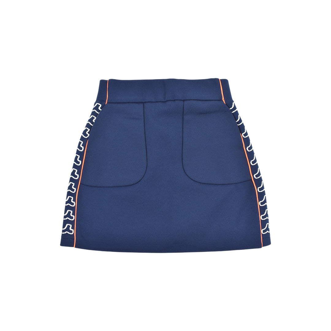 【MUTA】WAVE PATTERN ジャガードスカート NAVY (MUT-MMBC220302)