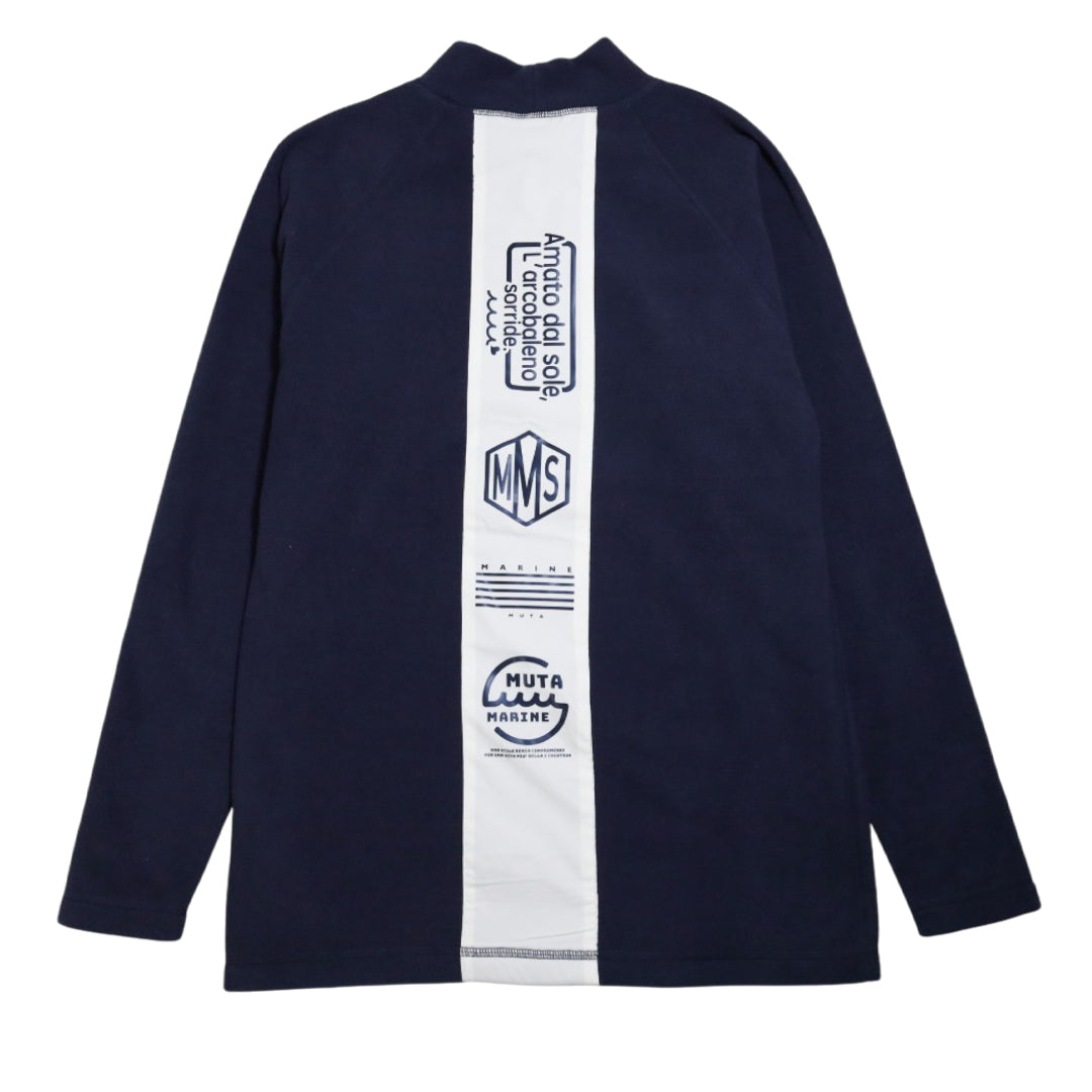 【MUTA】フリース切替モックネックプルオーバー NAVY (MUT-MMMK-443180)