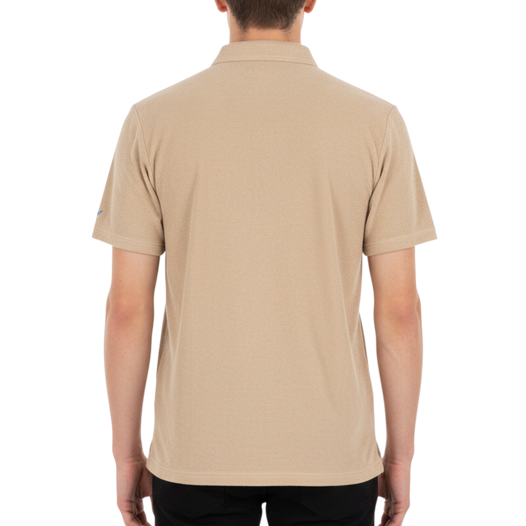 【muta】コットンミニパイル ポロシャツ ベージュ XL（MUT-MMMK446315)