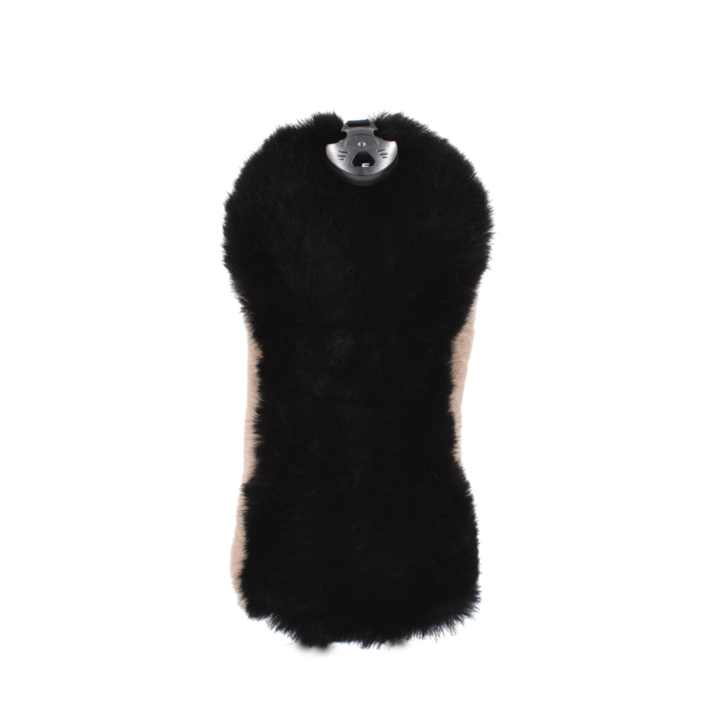 【muta】2TONE FUR UT ヘッドカバー [ベージュ/ブラック]　(MGBC-220429)