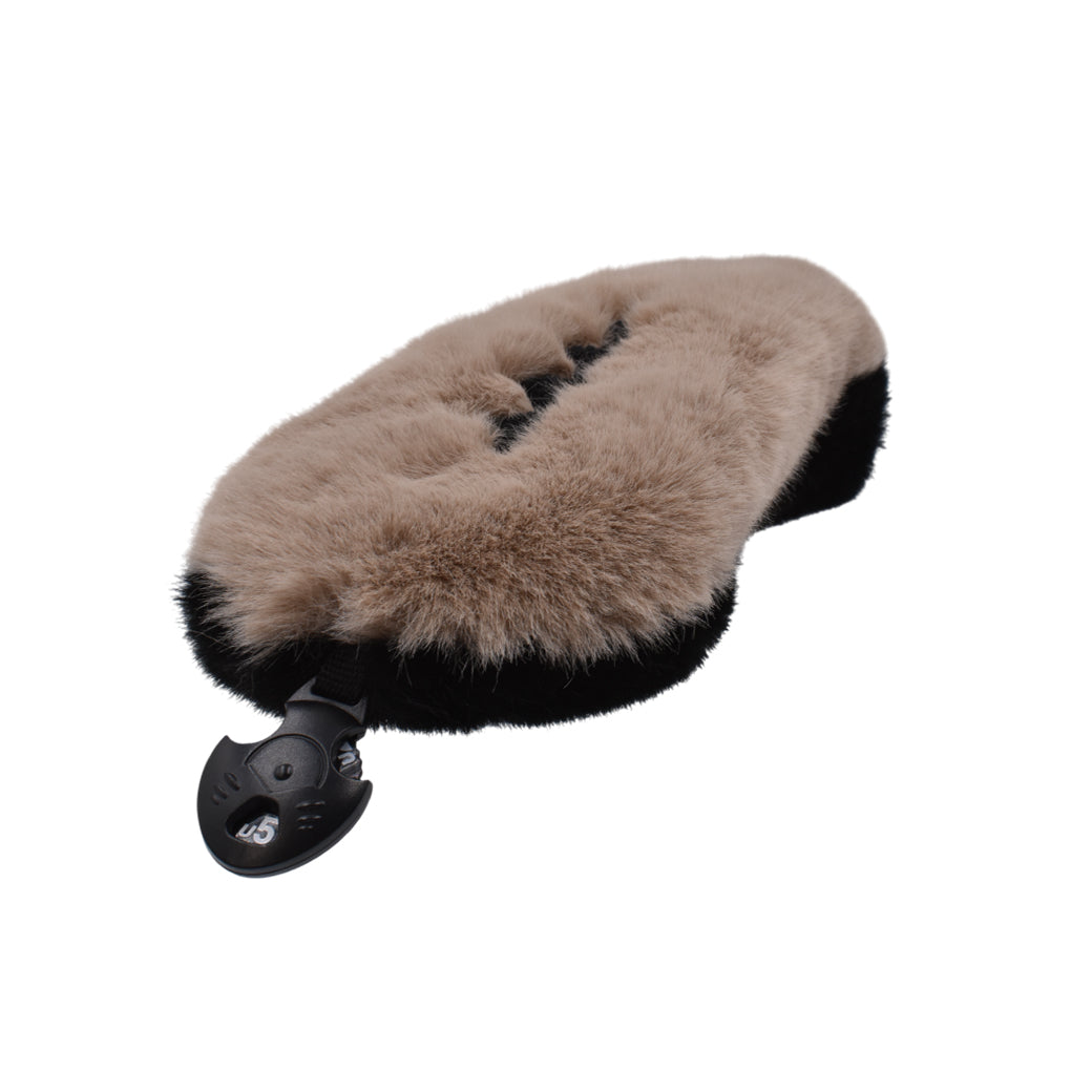 【muta】2TONE FUR UT ヘッドカバー [ベージュ/ブラック]　(MGBC-220429)