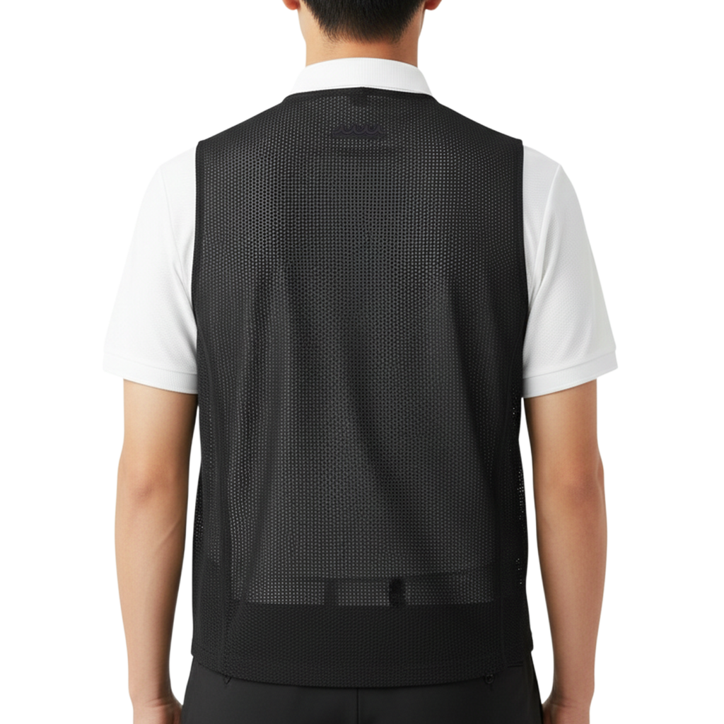 【muta】メッシュ ベスト ブラック M L XL（MUT-MMBC180810）