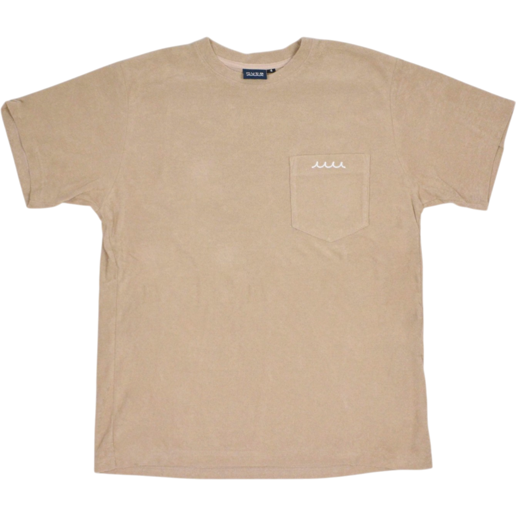 【muta】パイル Tシャツ ベージュ S（MUT-MMJC434368)