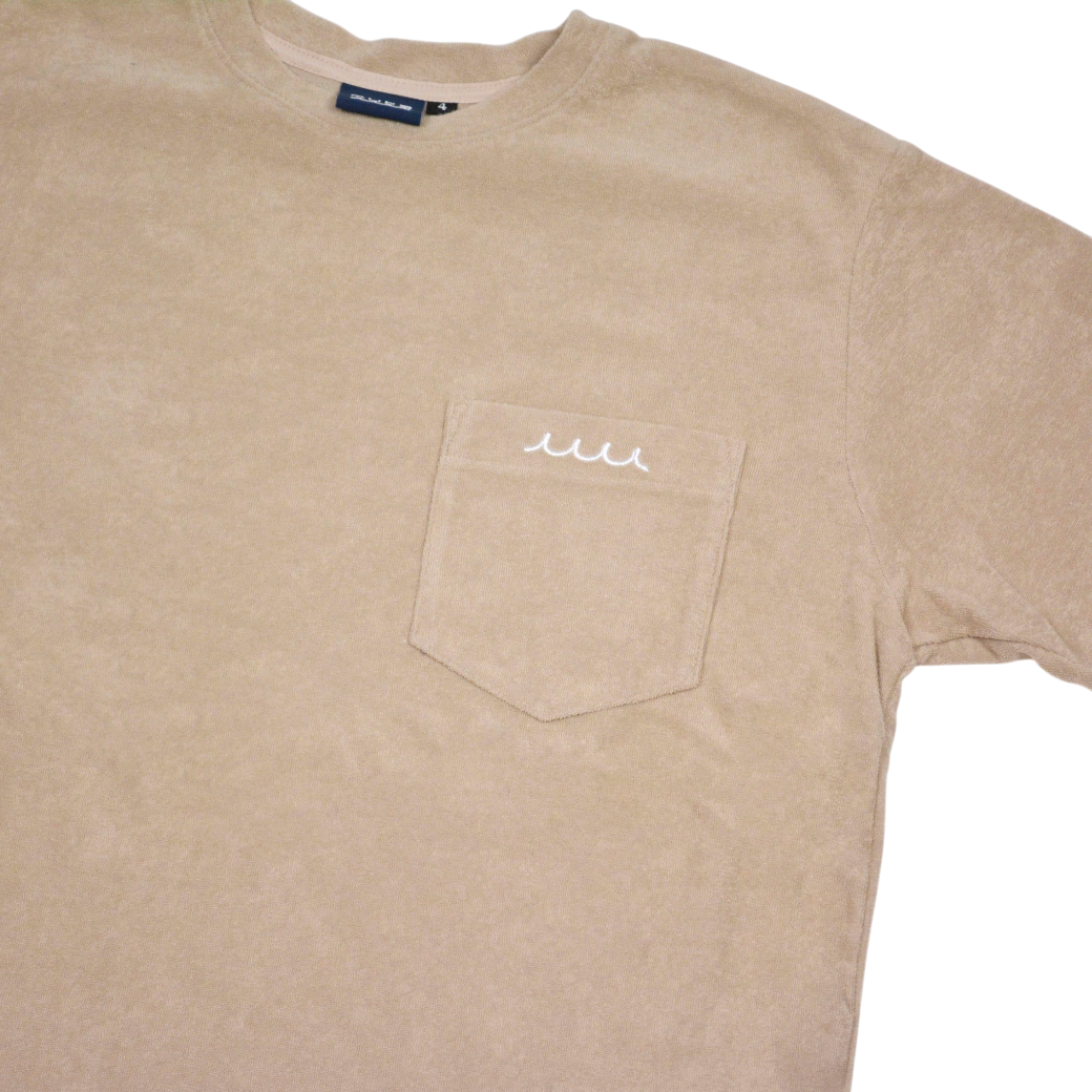【muta】パイル Tシャツ ベージュ S（MUT-MMJC434368)