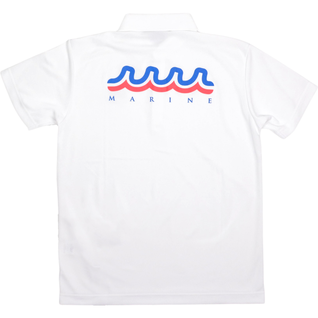 【muta】BACK TRICO WAVE ポロシャツ ホワイト L（MUT-MMAX446125）