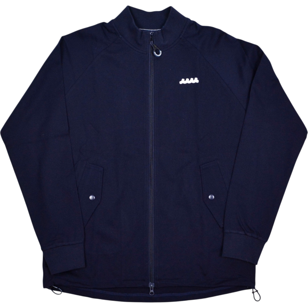 【muta】モックネック ポンチ素材 ブルゾン Ｌ ネイビー（MUT-MMBC-191208）