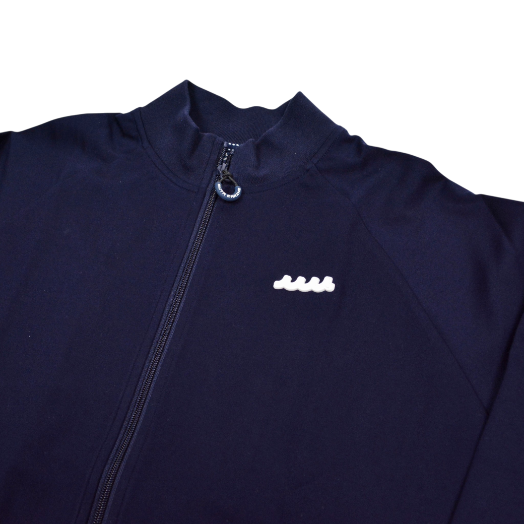 【muta】モックネック ポンチ素材 ブルゾン Ｌ ネイビー（MUT-MMBC-191208）