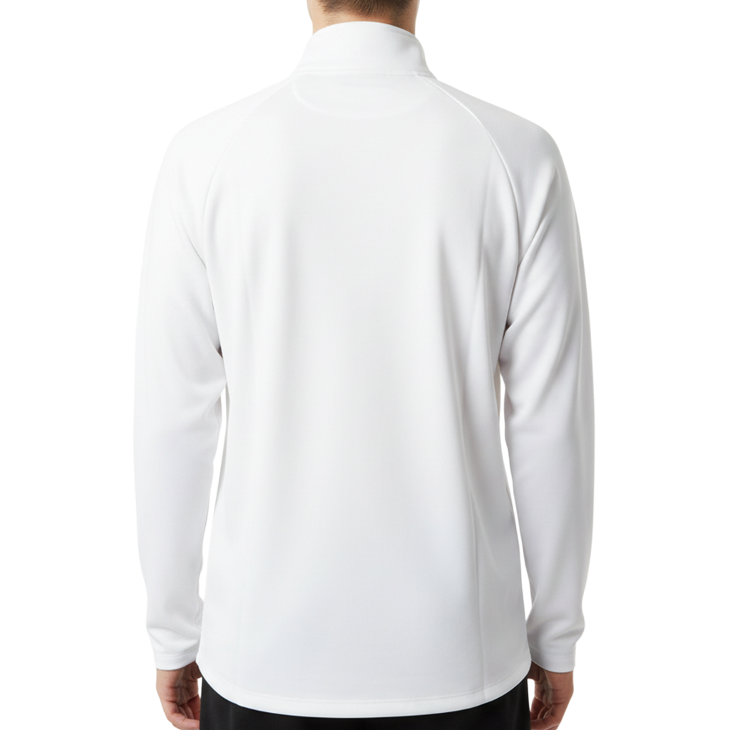 【muta】モックネック ポンチ素材 ブルゾン Ｌ ホワイト（MUT-MMBC-191208）