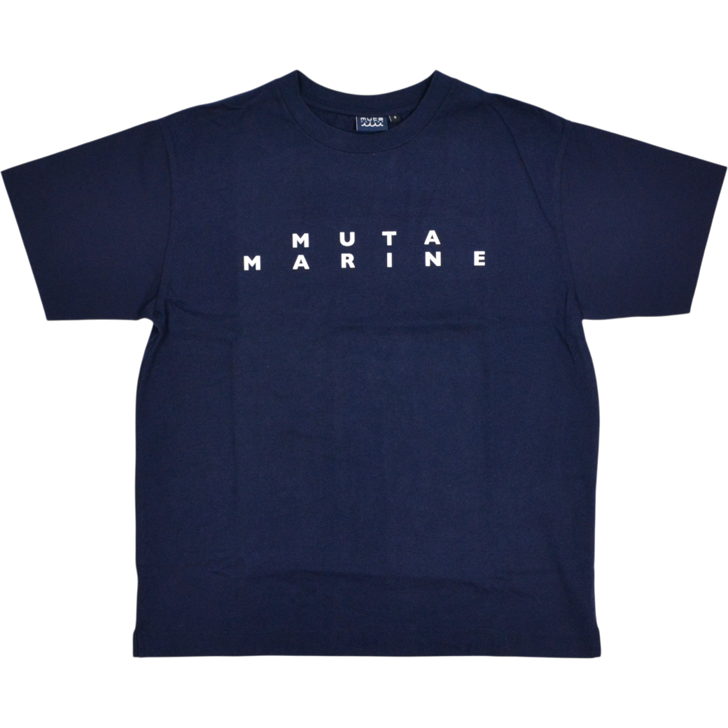 【muta】スリーブ切替 Tシャツ ネイビー XL（MUT-MMBC200847)