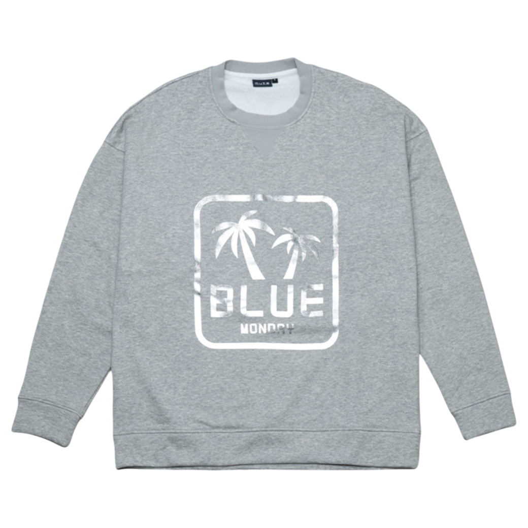 【MUTA】BLUE MONDAY クルーネックスウェット GY（MUT-MMBC220231）
