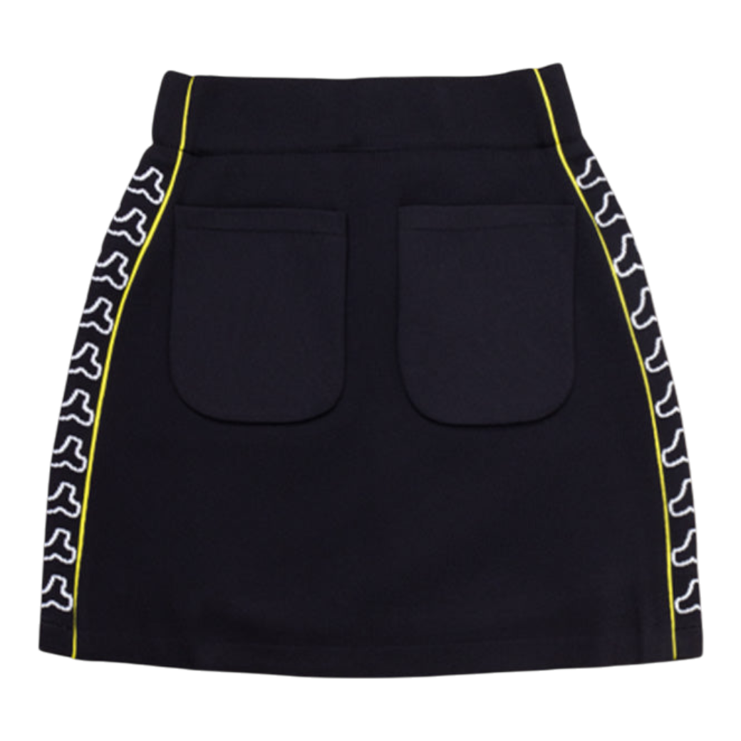 【MUTA】WAVE LINE ジャガードスカート BK（MUT-MMBC220302）
