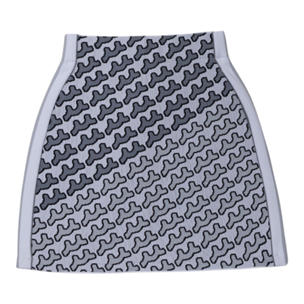 【MUTA】WAVE PATTERN ジャガードスカート GY（MUT-MMBC220302J）