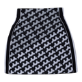 【MUTA】WAVE PATTERN ジャガードスカート BK（MUT-MMBC220302J）