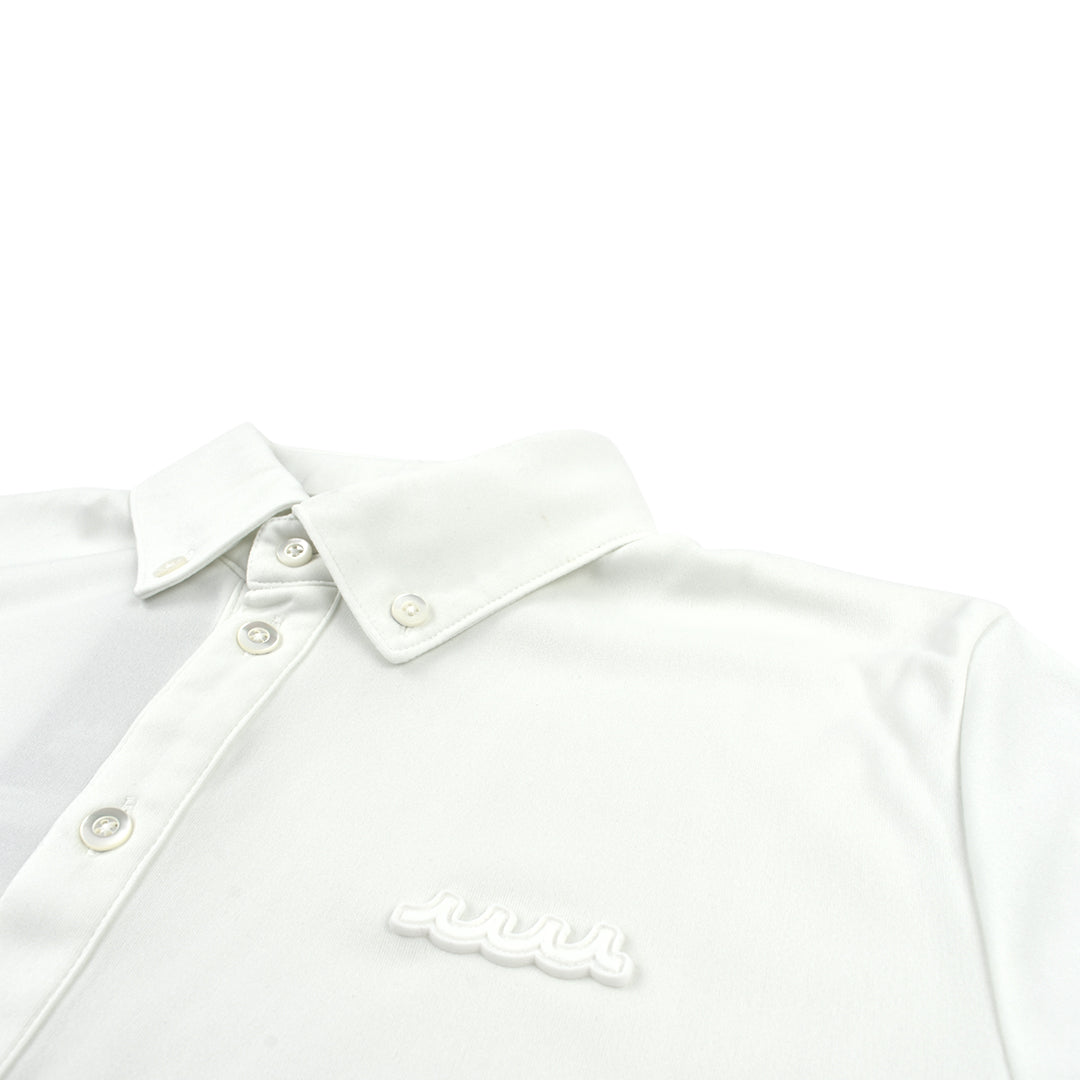 【MUTA】レオパードカラーブロックポロシャツ WHITE (MMJC-446075)