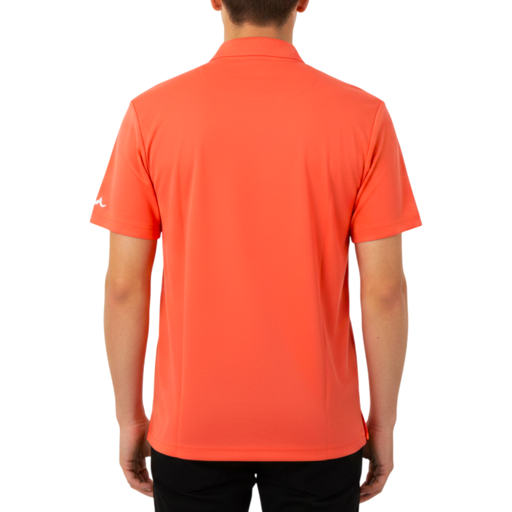 MUTA Hawaiian-inspired mock neck shirt, ORANGE (MMJC-446198) 