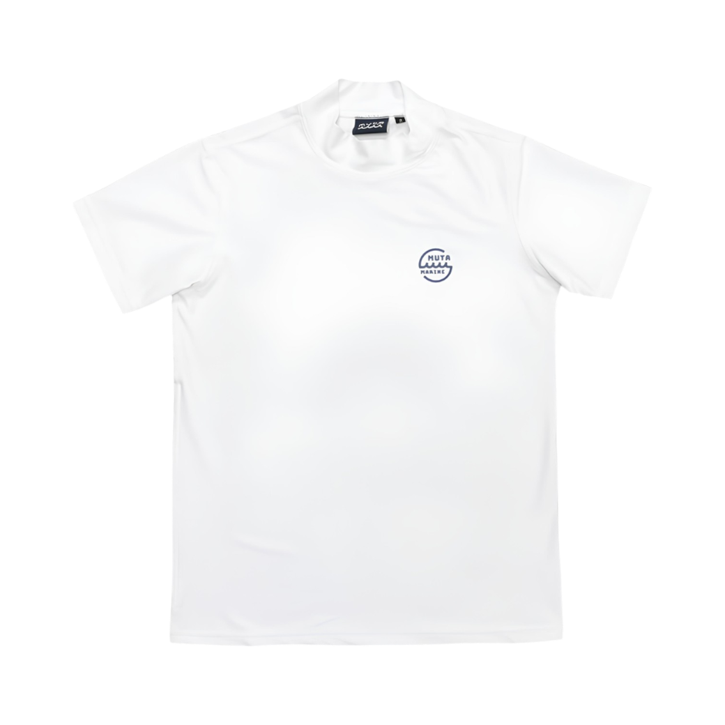 【MUTA】クールタッチ モックネックシャツ WHITE S (MUT-MMMK446206)