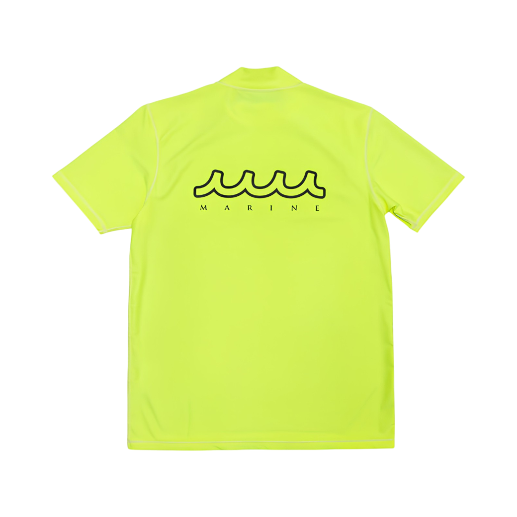 【MUTA】クールタッチ モックネックシャツ YELLOW M (MUT-MMMK446206)