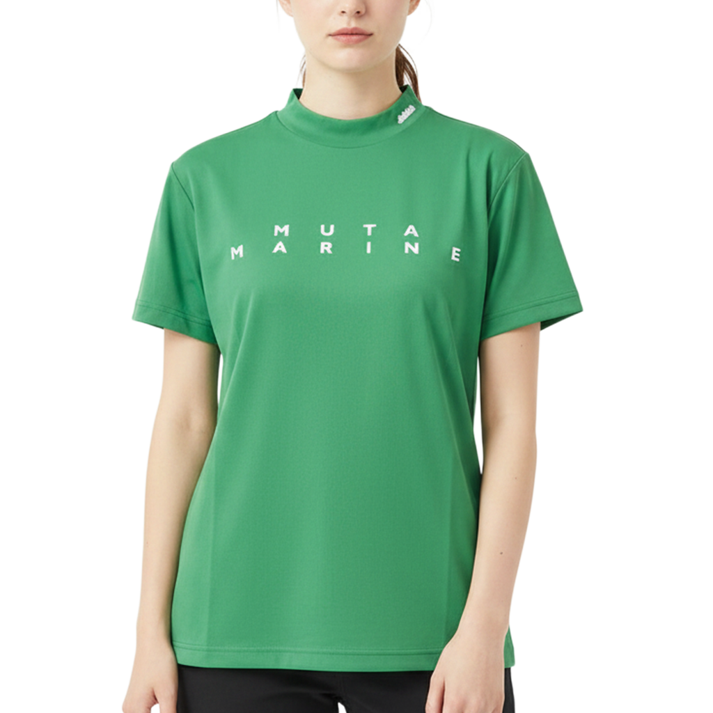 【MUTA】モックネックシャツ GREEN レディース WF (MUT-MMSG220824)