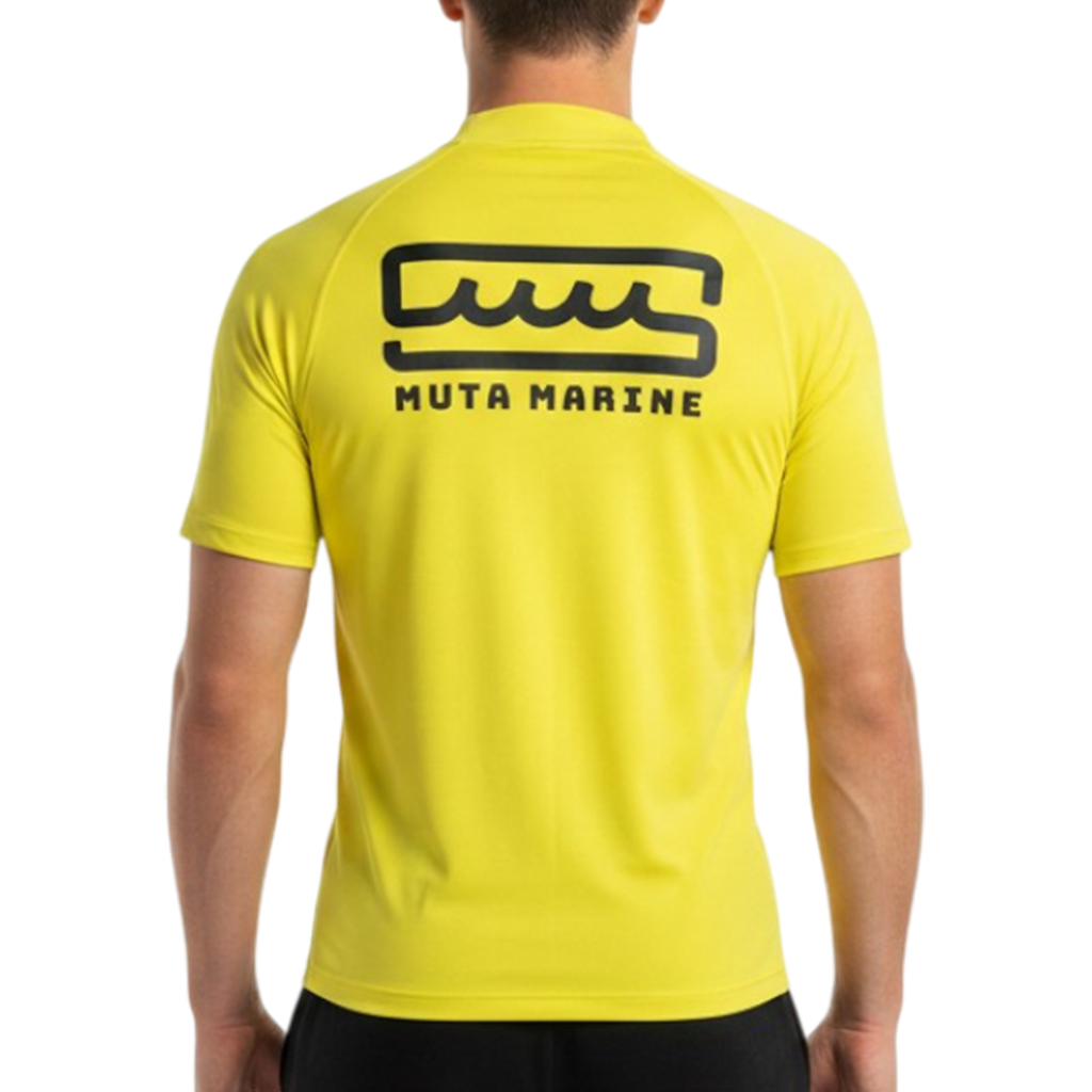 【MUTA】モックネックシャツ YELLOW M (MUT-MMTK439007)