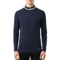 【muta】ライトハイテンション リブモックネックシャツ Ｌ XL NAVY（MUT-MMBC220705）