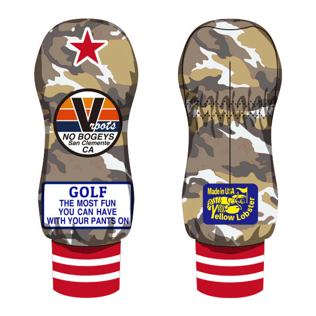 [yellow lobster] Desert Camo Pants On DR FW UT Head Cover 5-Piece Set