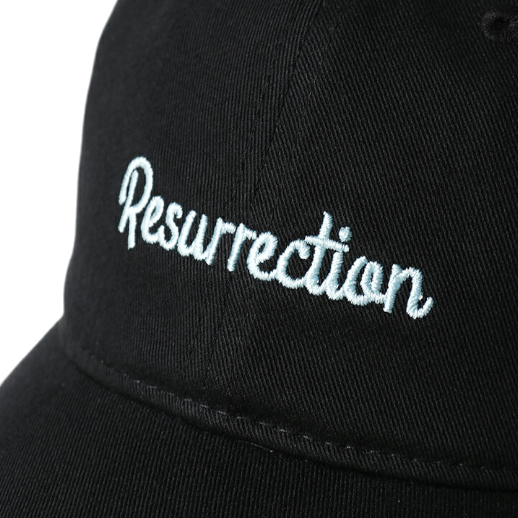 【Resurrection】ベーシックロゴキャップ 丸山茂樹プロエディション BLACK/MINT BLUE（RES-BF12CAP10MAR）
