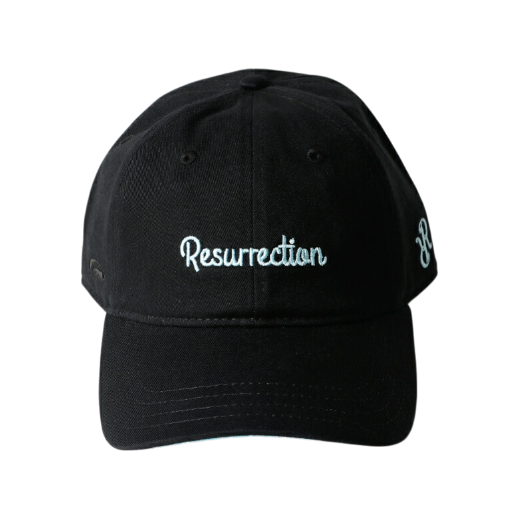 【Resurrection】ベーシックロゴキャップ 丸山茂樹プロエディション BLACK/MINT BLUE（RES-BF12CAP10MAR）