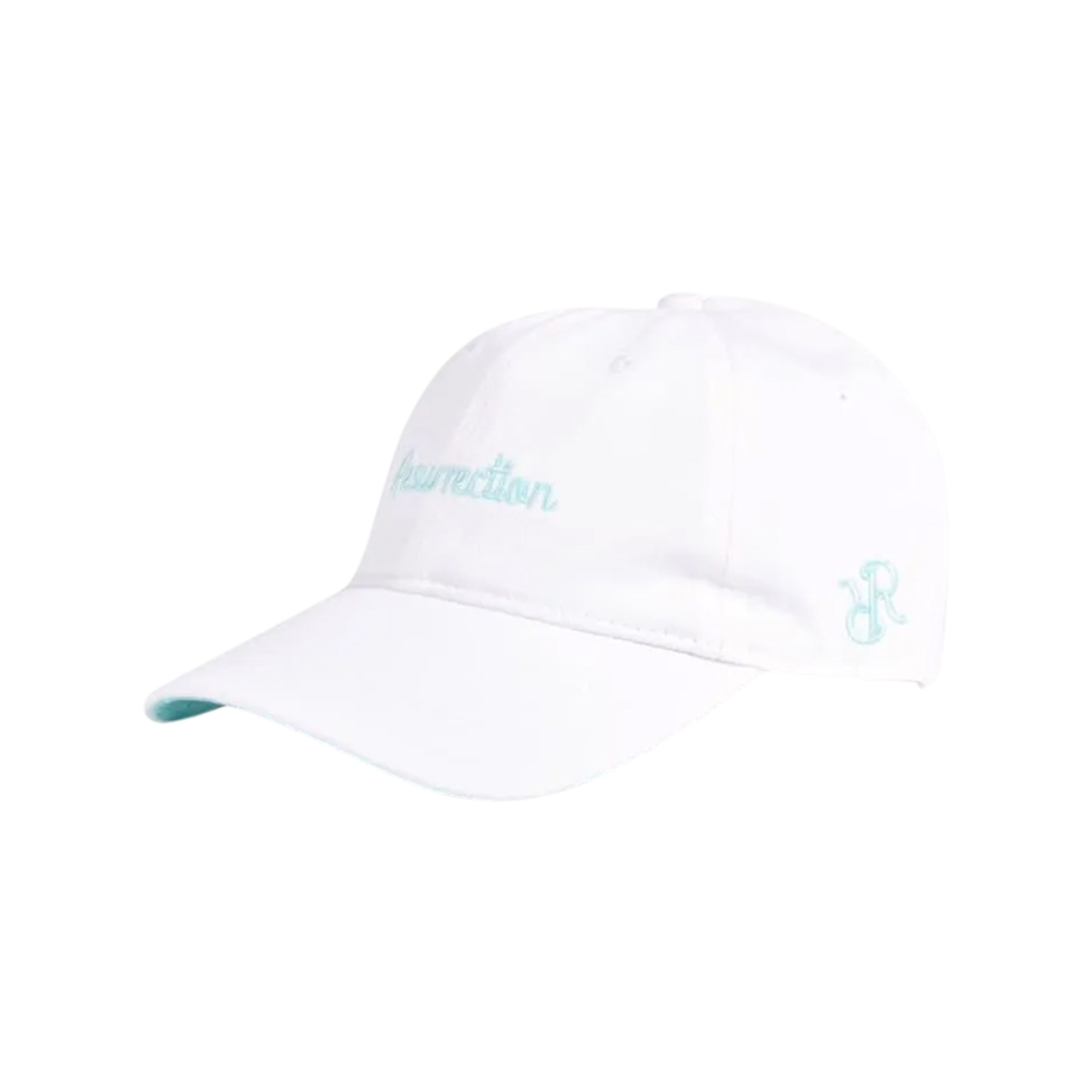 【Resurrection】ベーシックロゴキャップ 丸山茂樹プロエディション WHITE/MINT BLUE（RES-BF12CAP10MAR）