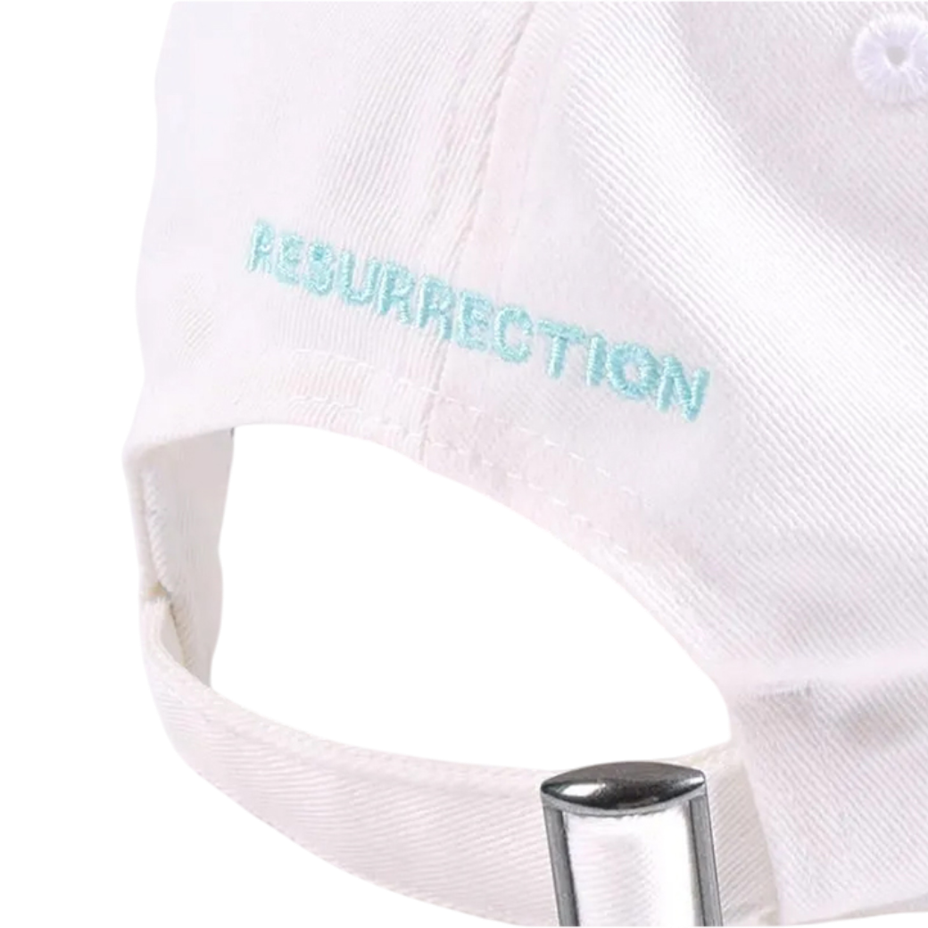 【Resurrection】ベーシックロゴキャップ 丸山茂樹プロエディション WHITE/MINT BLUE（RES-BF12CAP10MAR）