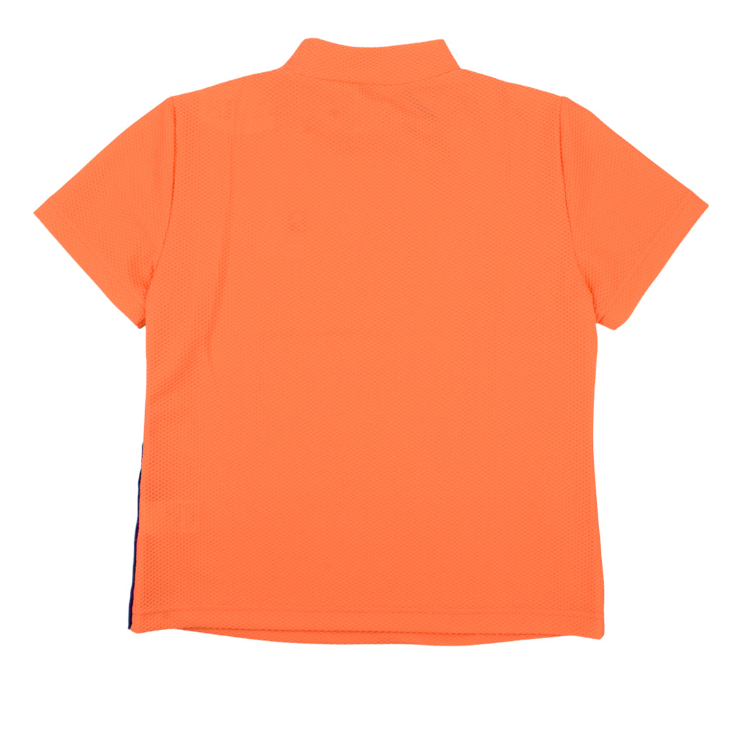 【Ritmo Latino MILANO】2025ss リトモラティーノ モック半袖シャツ メッシュ ORANGE (RLT-RL01)