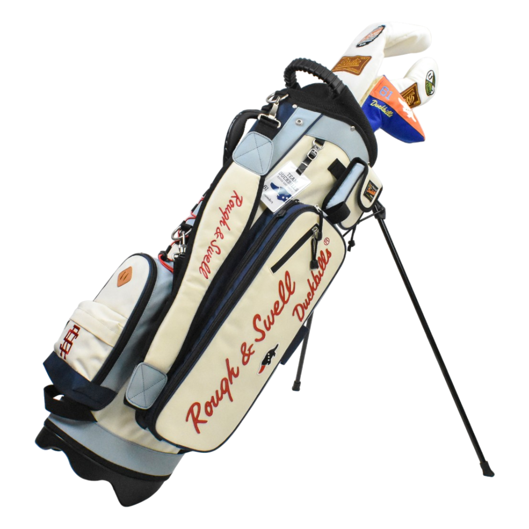 【EVEN8月号掲載】rough&swell MOUNTAIN CADDY キャディバッグ IVORY (ROU-RSA26014)