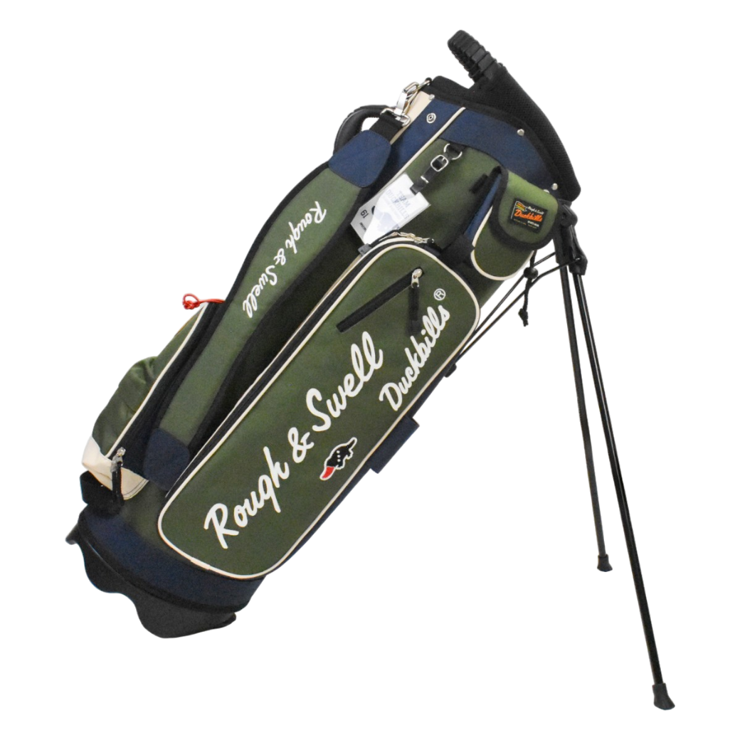 【EVEN8月号掲載】rough&swell MOUNTAIN CADDY キャディバッグ OLIVE (ROU-RSA26014)