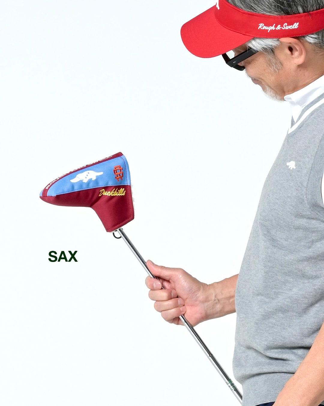 【rough&swell】DUCKBILLS PUTTER COVER パターカバー SAX (ROU-RSA26022)