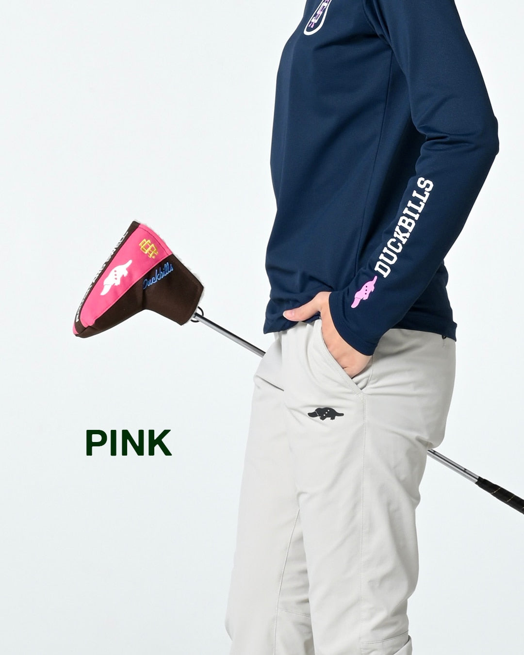 rough&swell】DUCKBILLS PUTTER COVER パターカバー PINK (ROU-RSA26022)