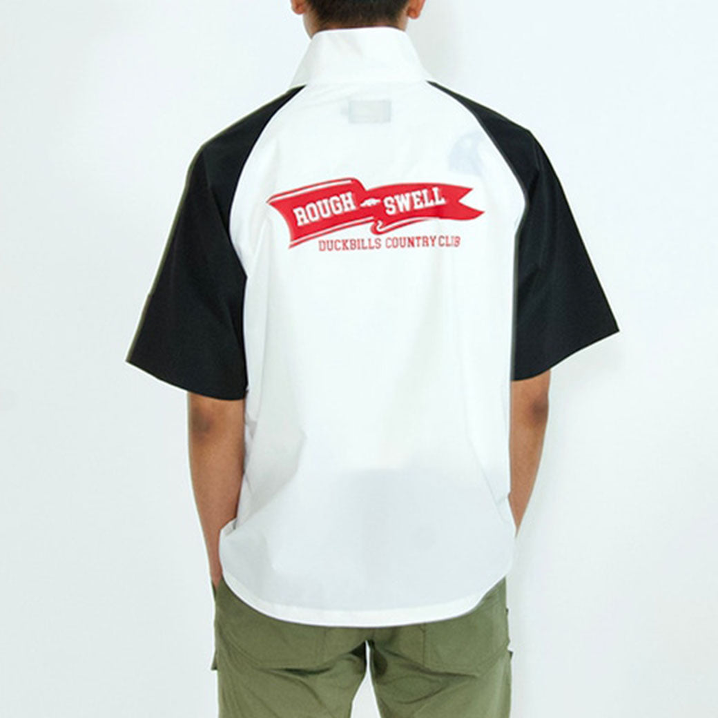【rough&swell】RS FLAG PULLOVER モックネック WHITE M (ROU-RSM25049)