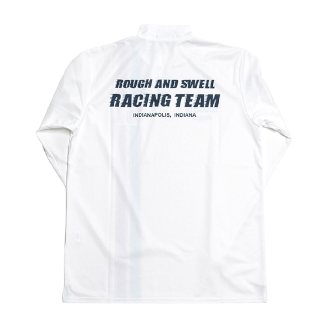 rough&swell】INDY ZIP MOCK L.S. モックネック WHITE M (ROU-RSM25218)