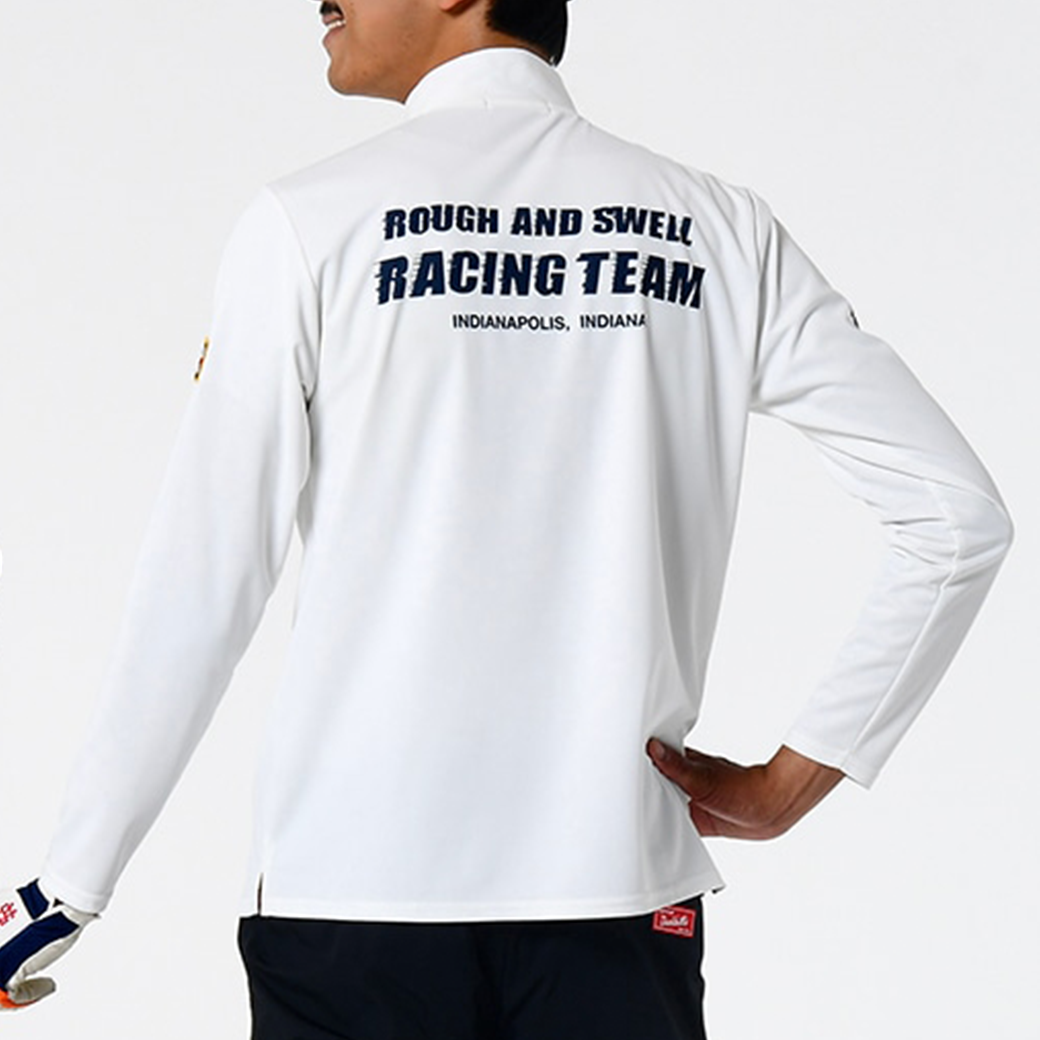 rough&swell】INDY ZIP MOCK L.S. モックネック WHITE M (ROU-RSM25218)
