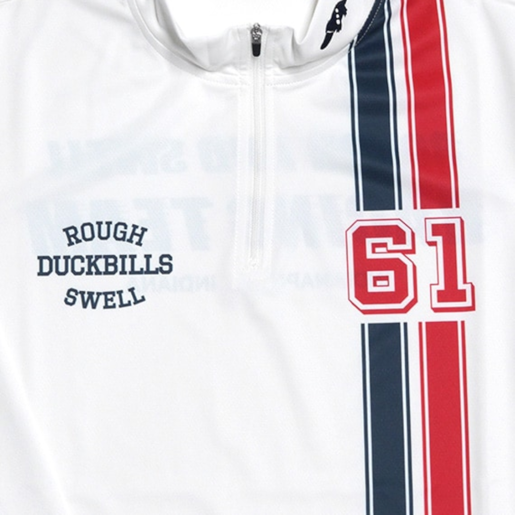 rough&swell】INDY ZIP MOCK L.S. モックネック WHITE M (ROU-RSM25218)