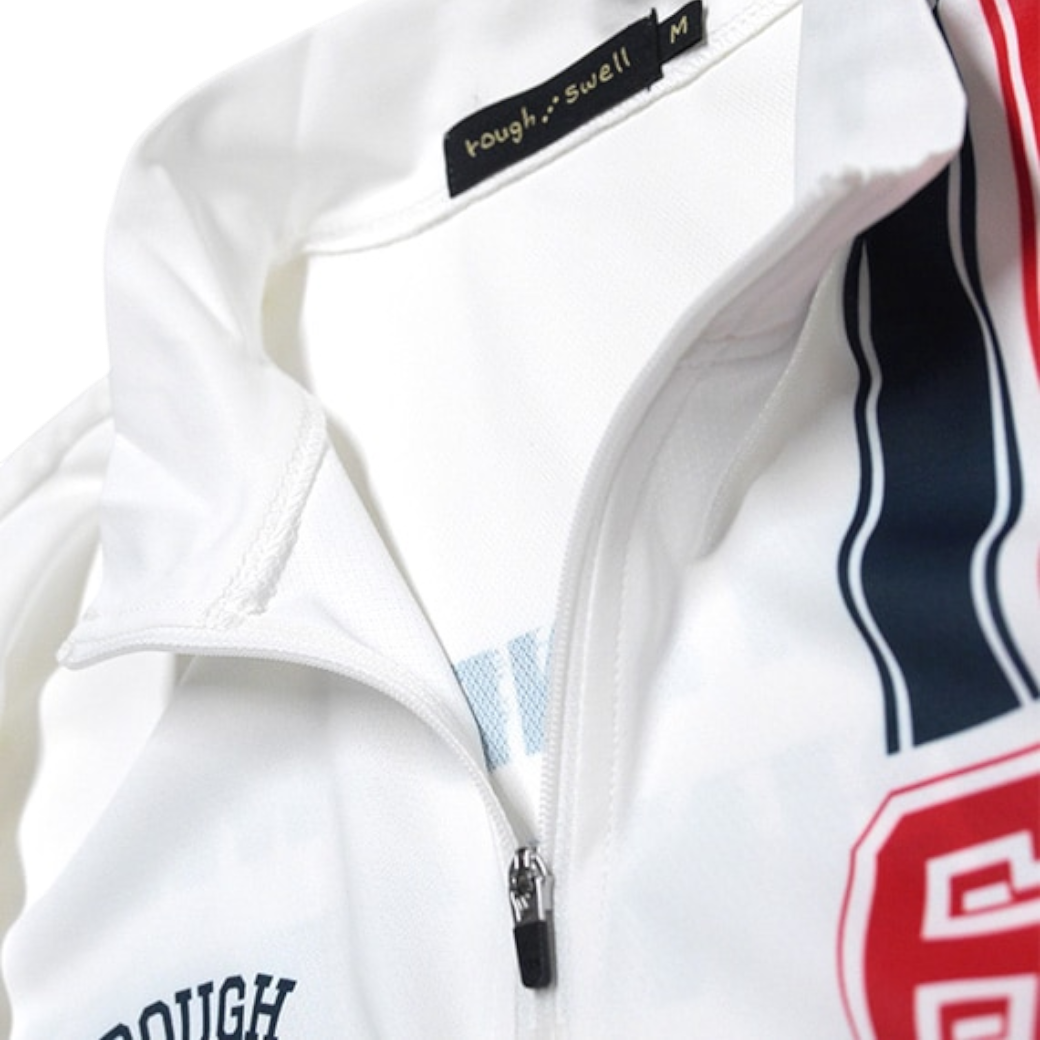 rough&swell】INDY ZIP MOCK L.S. モックネック WHITE M (ROU-RSM25218)