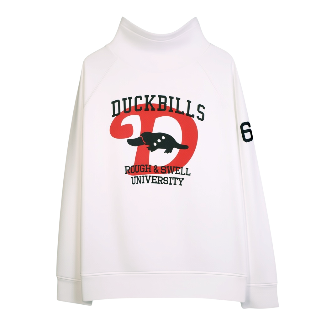 NEW！2026AW 【rough&swell】UNIVERSITY OFF TURTLE WHITE（ROU-RSM26206）