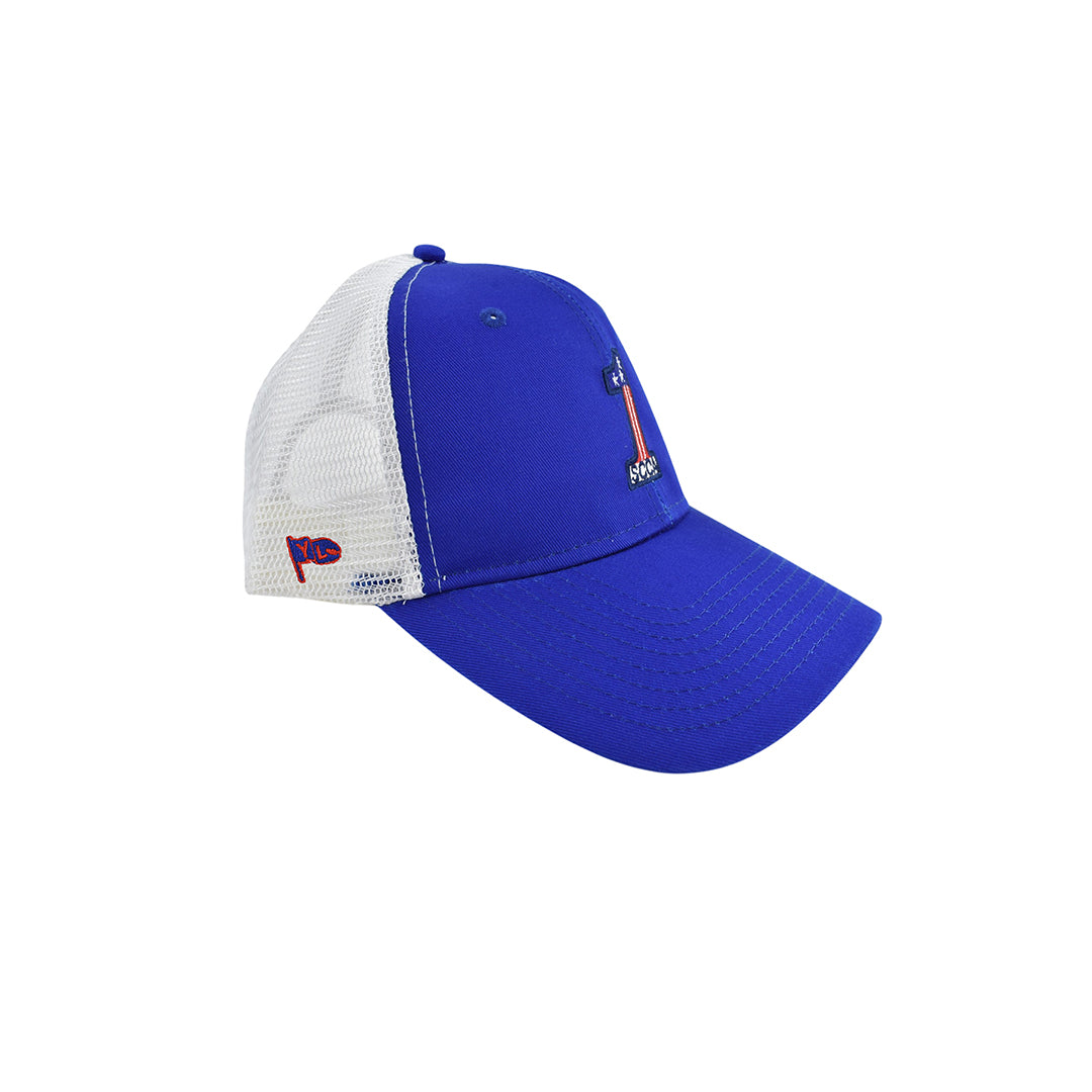 【yellow lobster】メッシュキャップ YL-7200 ROYAL / WHITE (YEL-HWCM002)