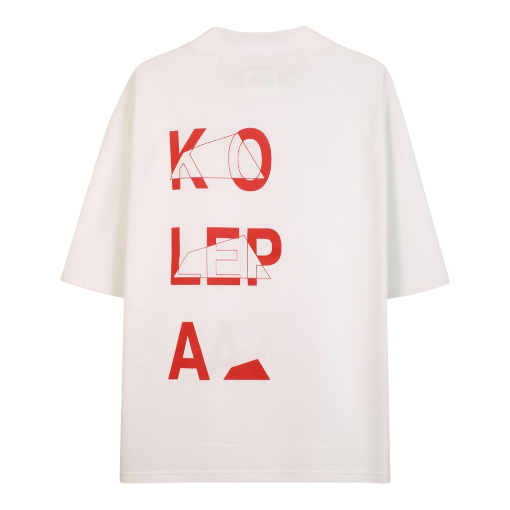 【SALVAGE PUBLIC】Haku knit Mockneck KOLEPA Tシャツ ホワイト M L（SAP-SVKA3011)