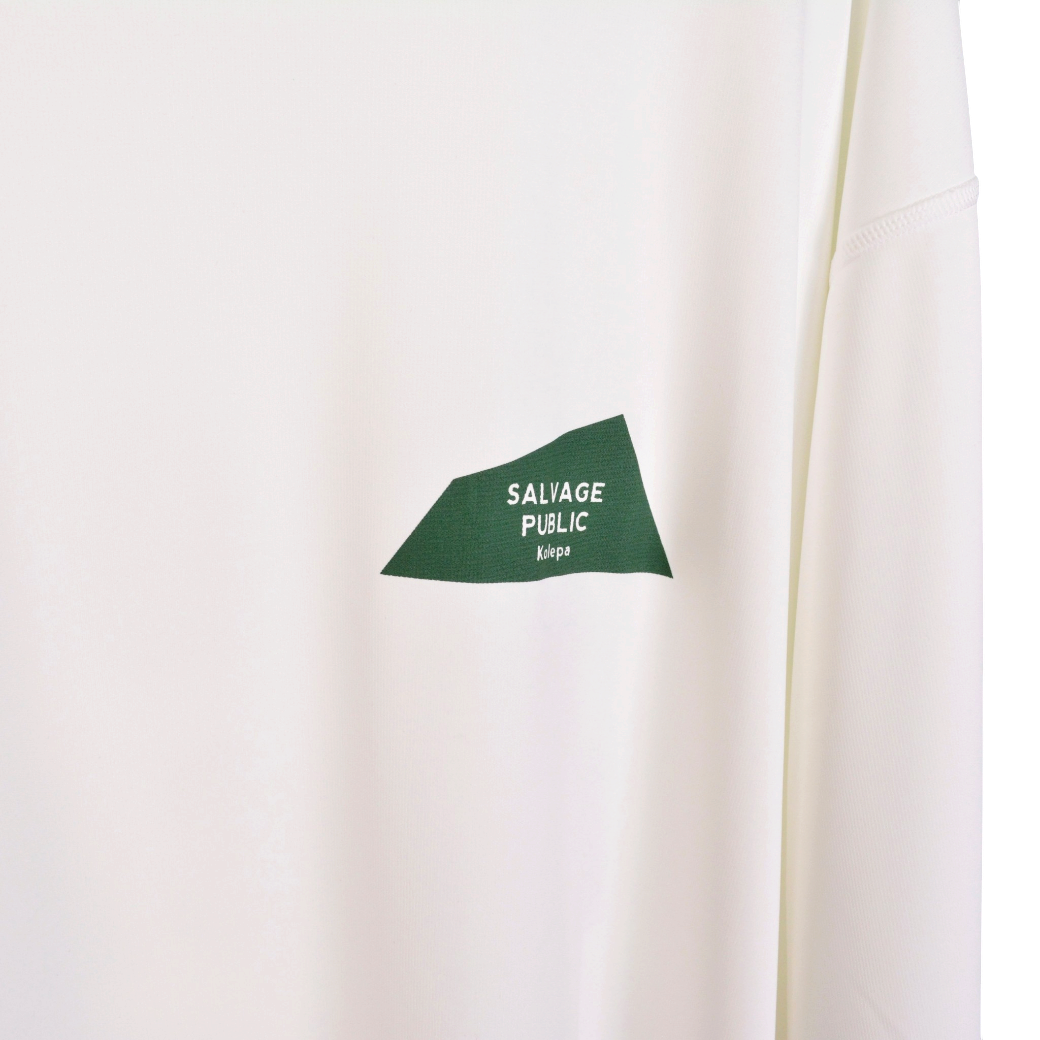 【SALVAGE PUBLIC】Pālulu Mockneck / ダイアモンドヘッドロゴ モックネック ホワイト（SAP-SVKA5001）