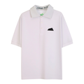 【SALVAGE PUBLIC】バックプリント ポロシャツ ホワイト S M L（SAP-SVKS3018）