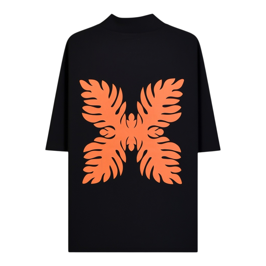 【SALVAGE PUBLIC】モックネック Tシャツ ブラック  S（SAP-SVKS3027）
