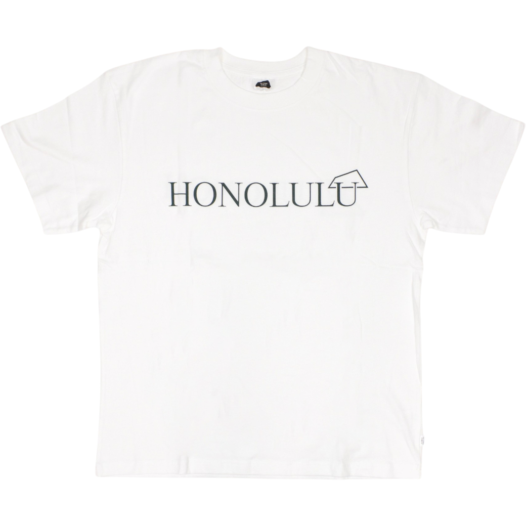 【SALVAGE PUBLIC】HONOLULU クルーネック Tシャツ  ホワイト L（SAP-SPSV3SS005）